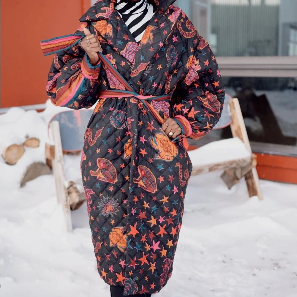 FARM Rio Multicolor Patterned Coat - Picture 5 of 10